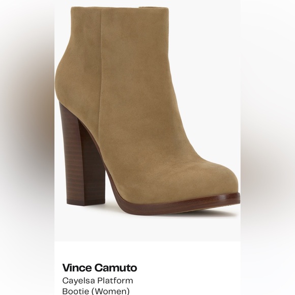 Vince Camuto Shoes - Vince Camuto Women's Tan Platform Bootie